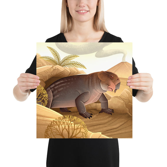 Lystrosaurus Permian Weirdo poster