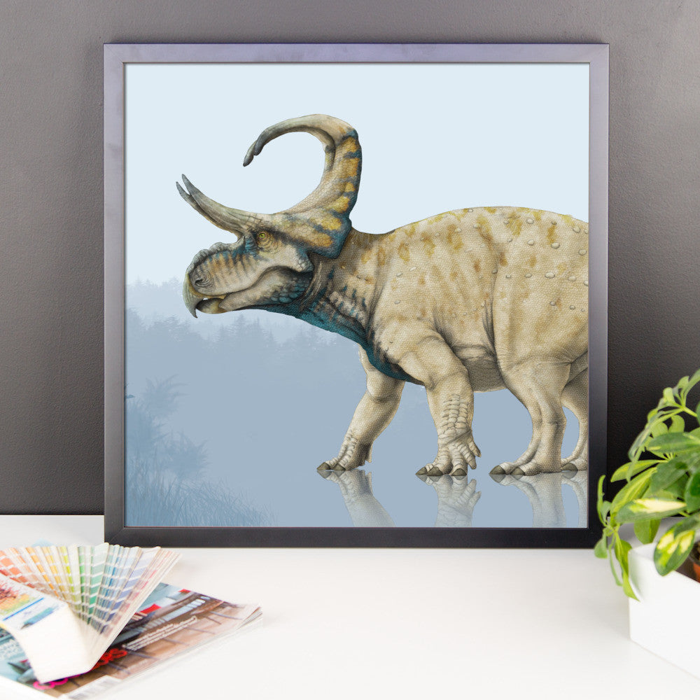 Machairoceratops framed print