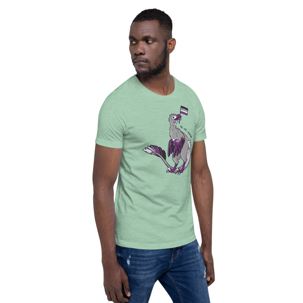 Velociraptor Dinosaur Asexual Pride Flag t-shirt