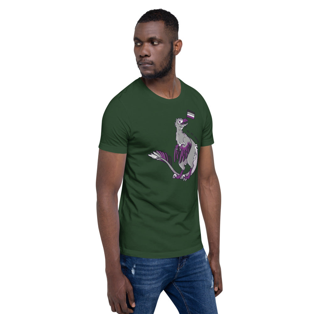 Velociraptor Dinosaur Asexual Pride Flag t-shirt