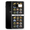 Pixel Dinos (Black) Samsung Case
