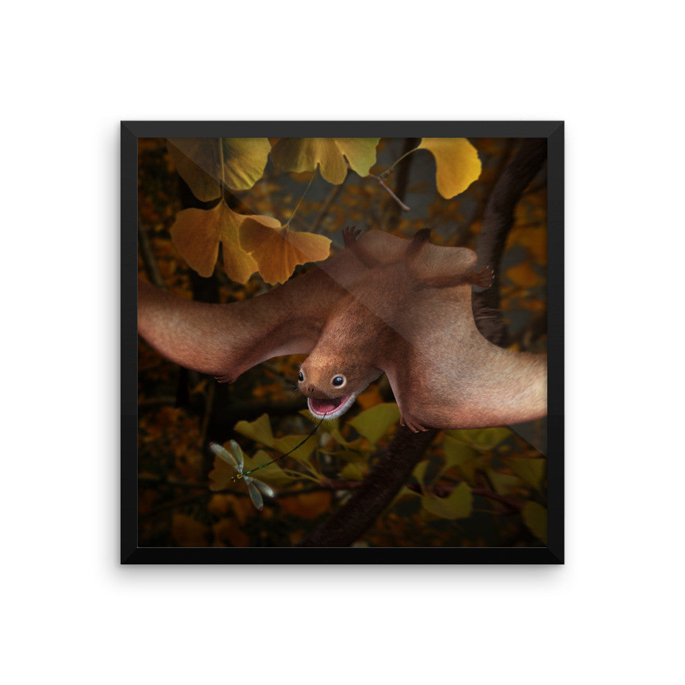 Anurognathus framed print