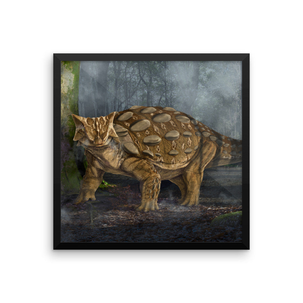 Ankylosaurus framed print