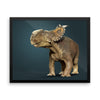 Pachyrhinosaurus framed print