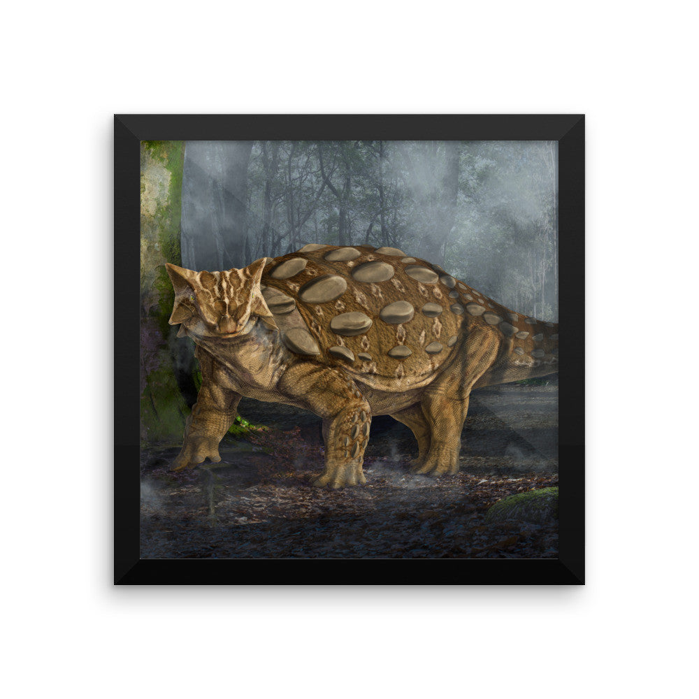 Ankylosaurus framed print