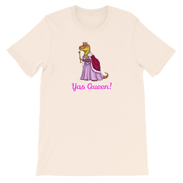 Yas Queen Tyrannosaurus unisex t-shirt