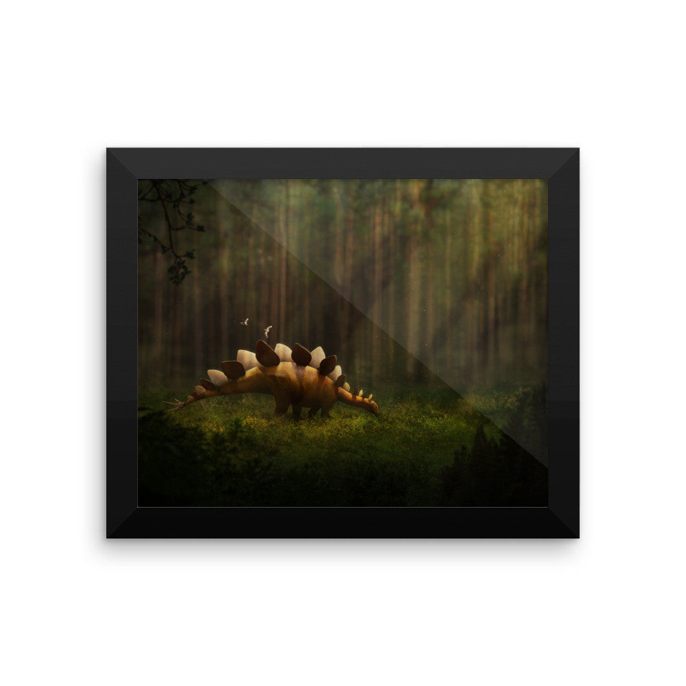 Stegosaurus framed print