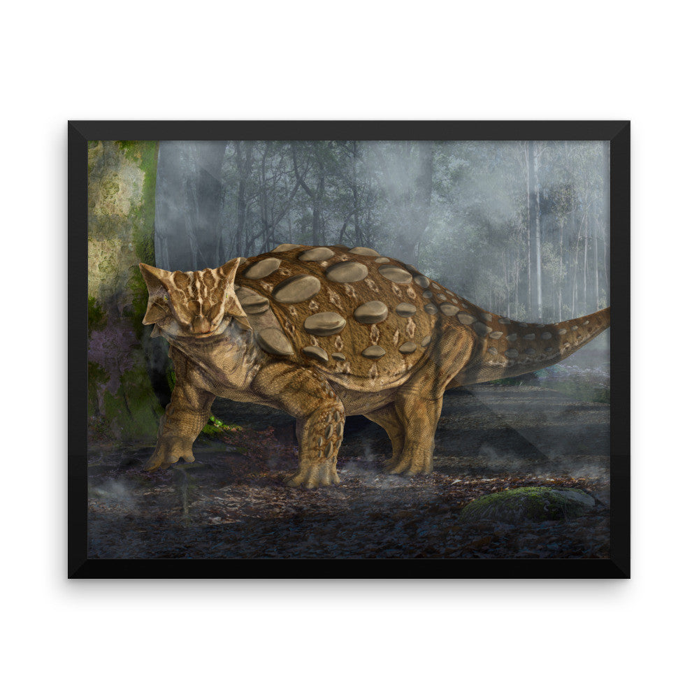 Ankylosaurus framed print