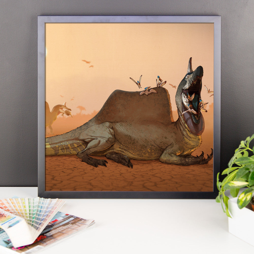 Spinosaurus framed print