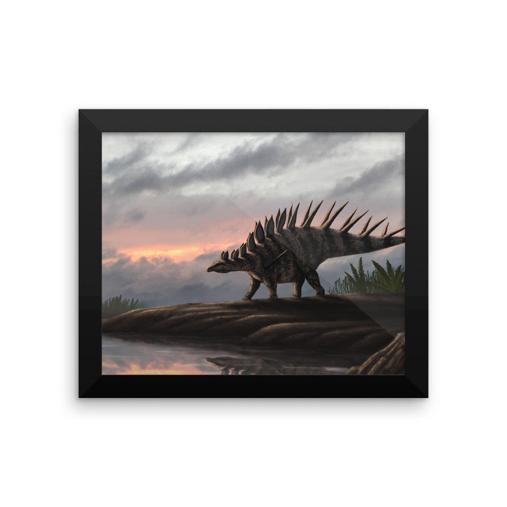 Kentrosaurus framed print