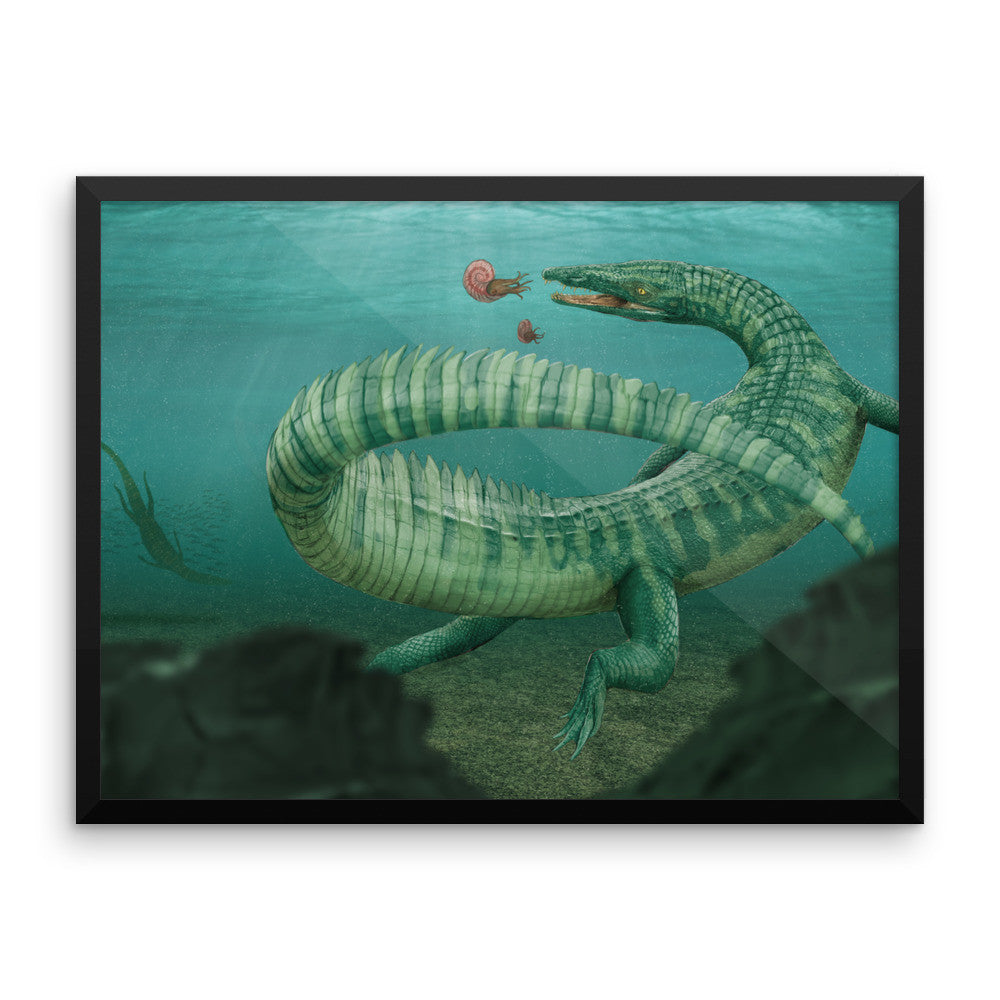 Litorosuchus framed print