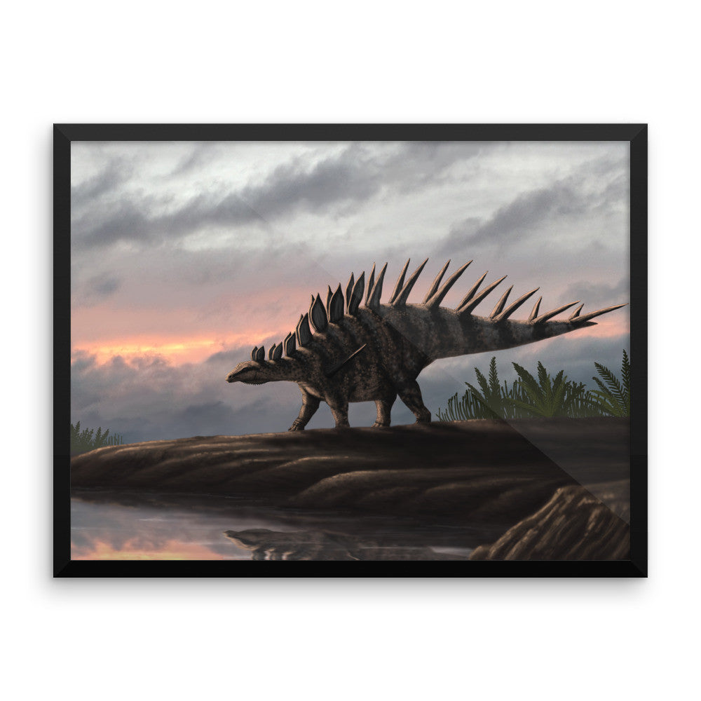 Kentrosaurus framed print