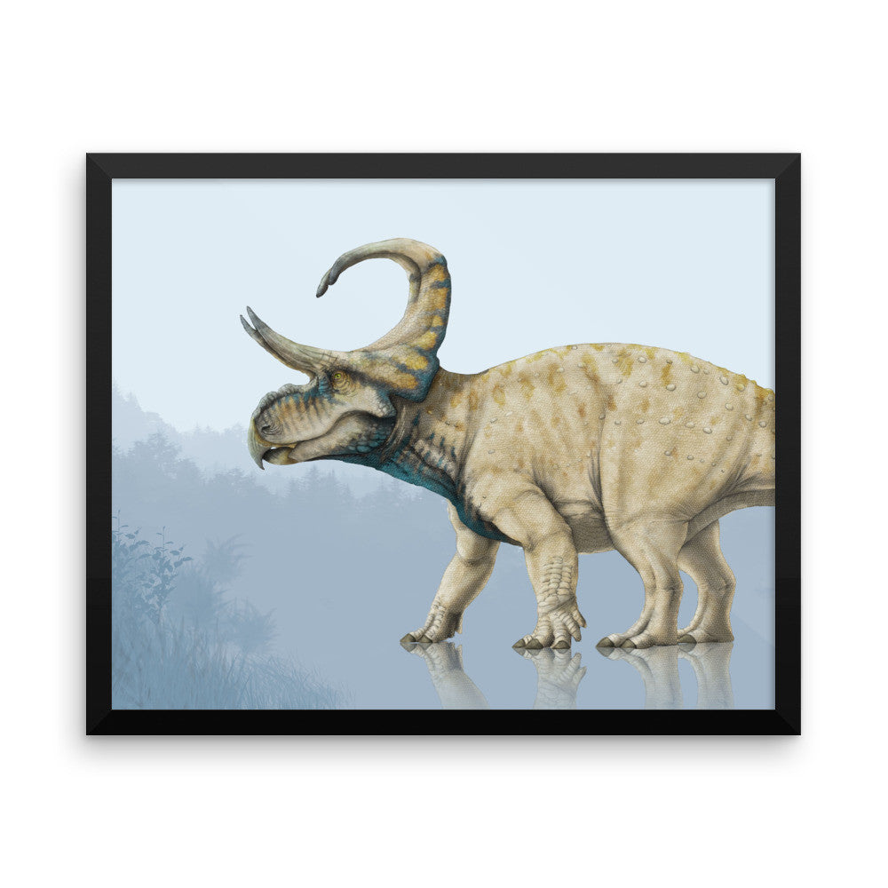 Machairoceratops framed print