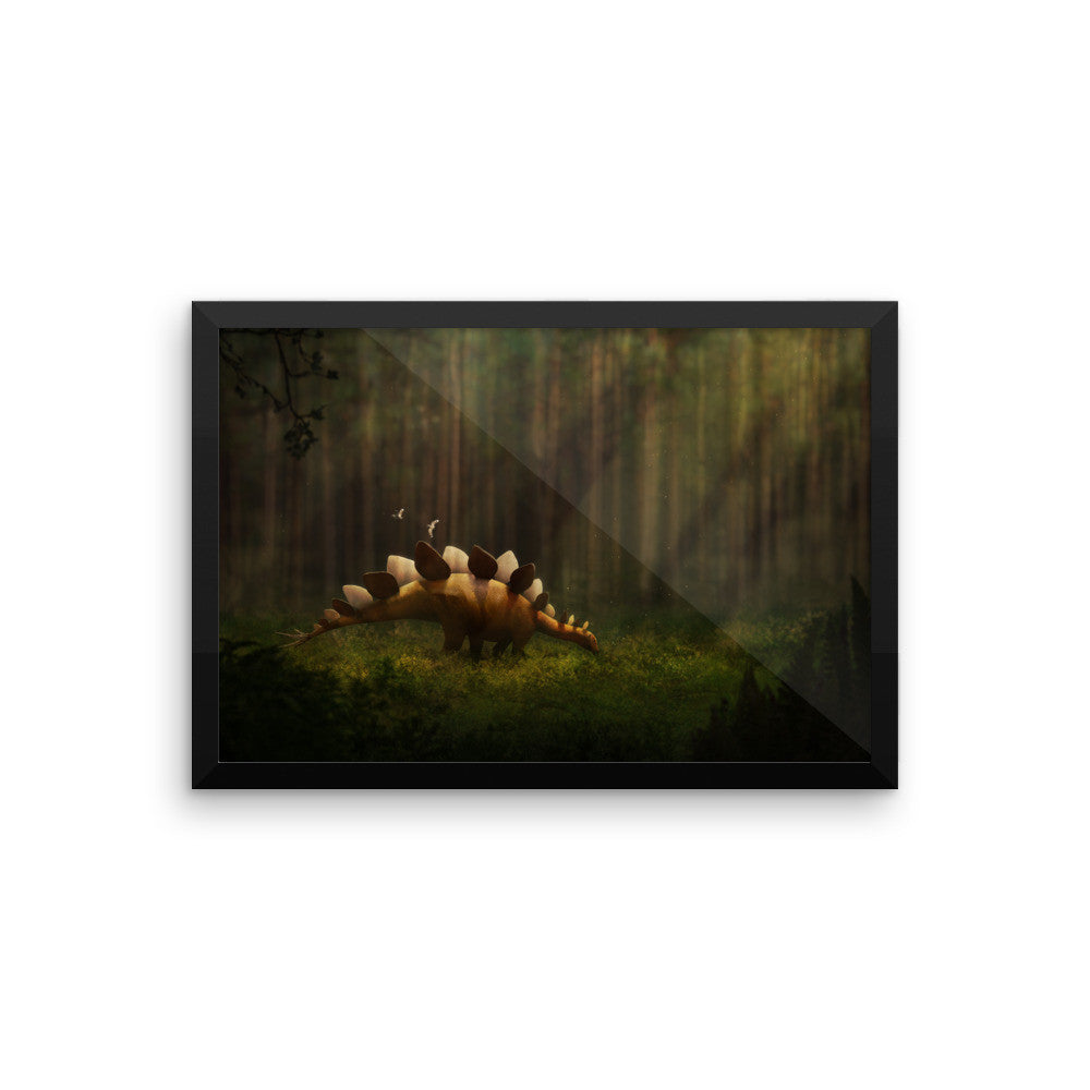 Stegosaurus framed print