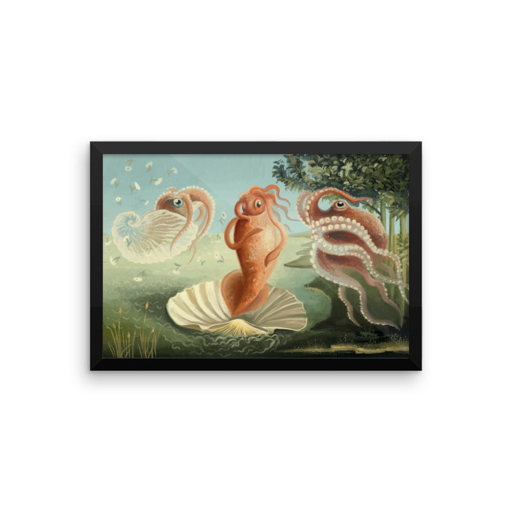 The Birth of Squid framed print