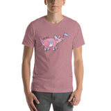 Triceratops Dinosaur Trans Pride Flag t-shirt