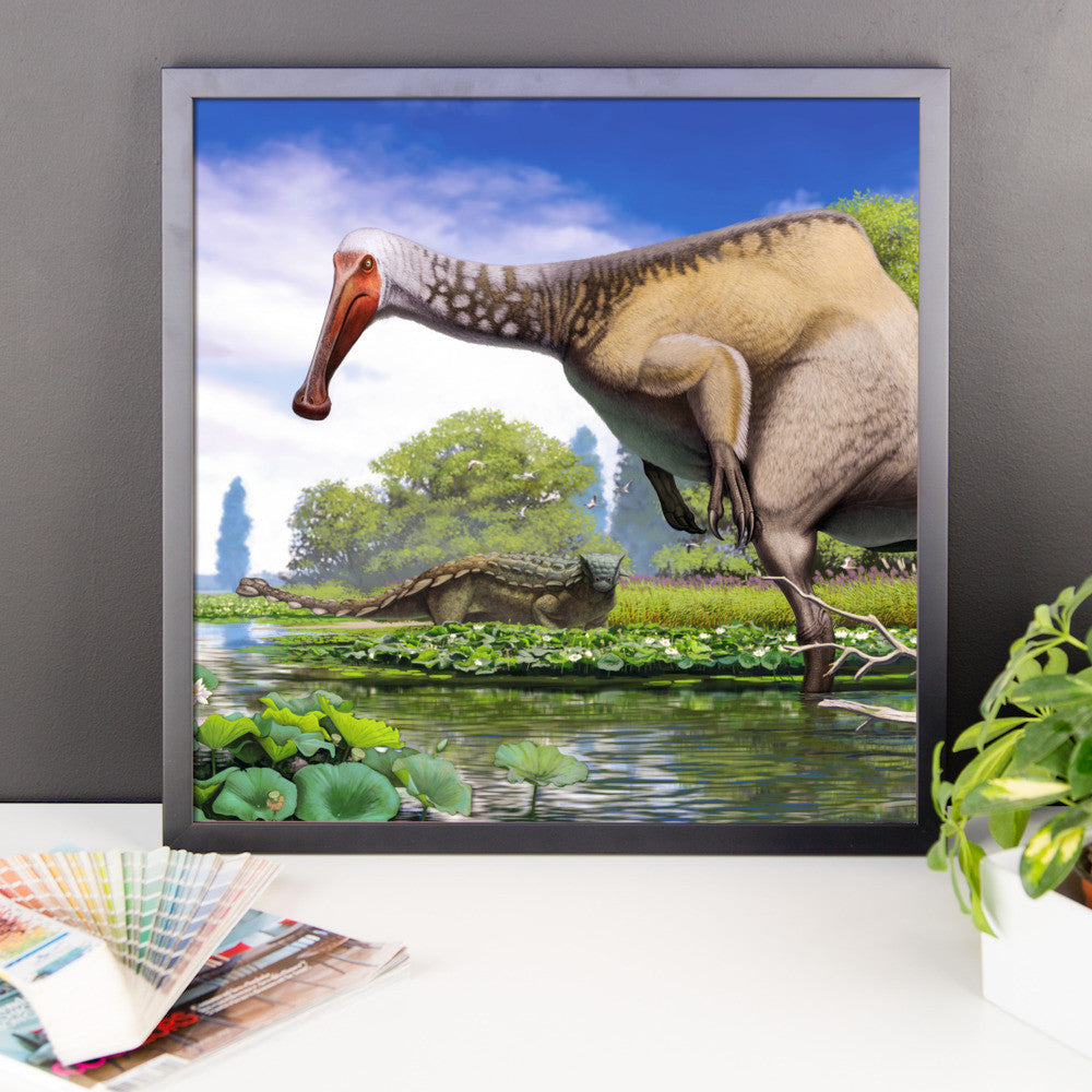 Deinocheirus framed print