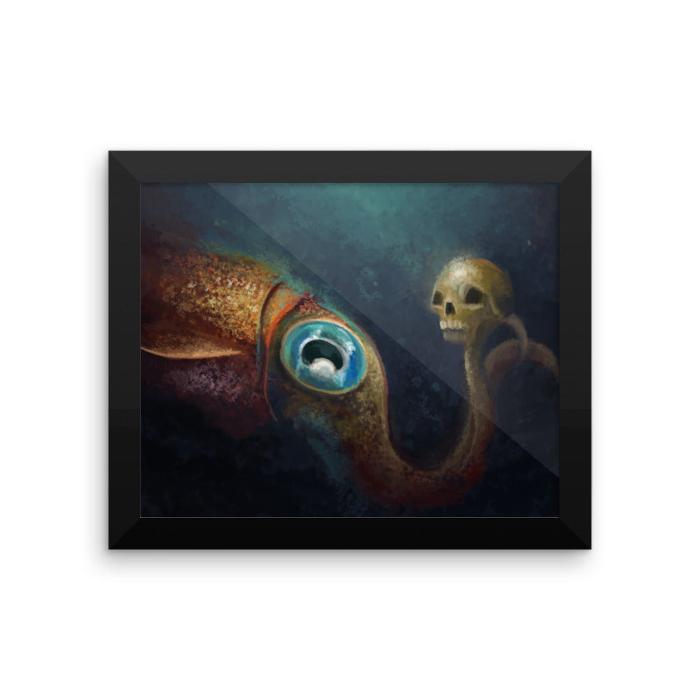 To Squid or not to Squid framed print