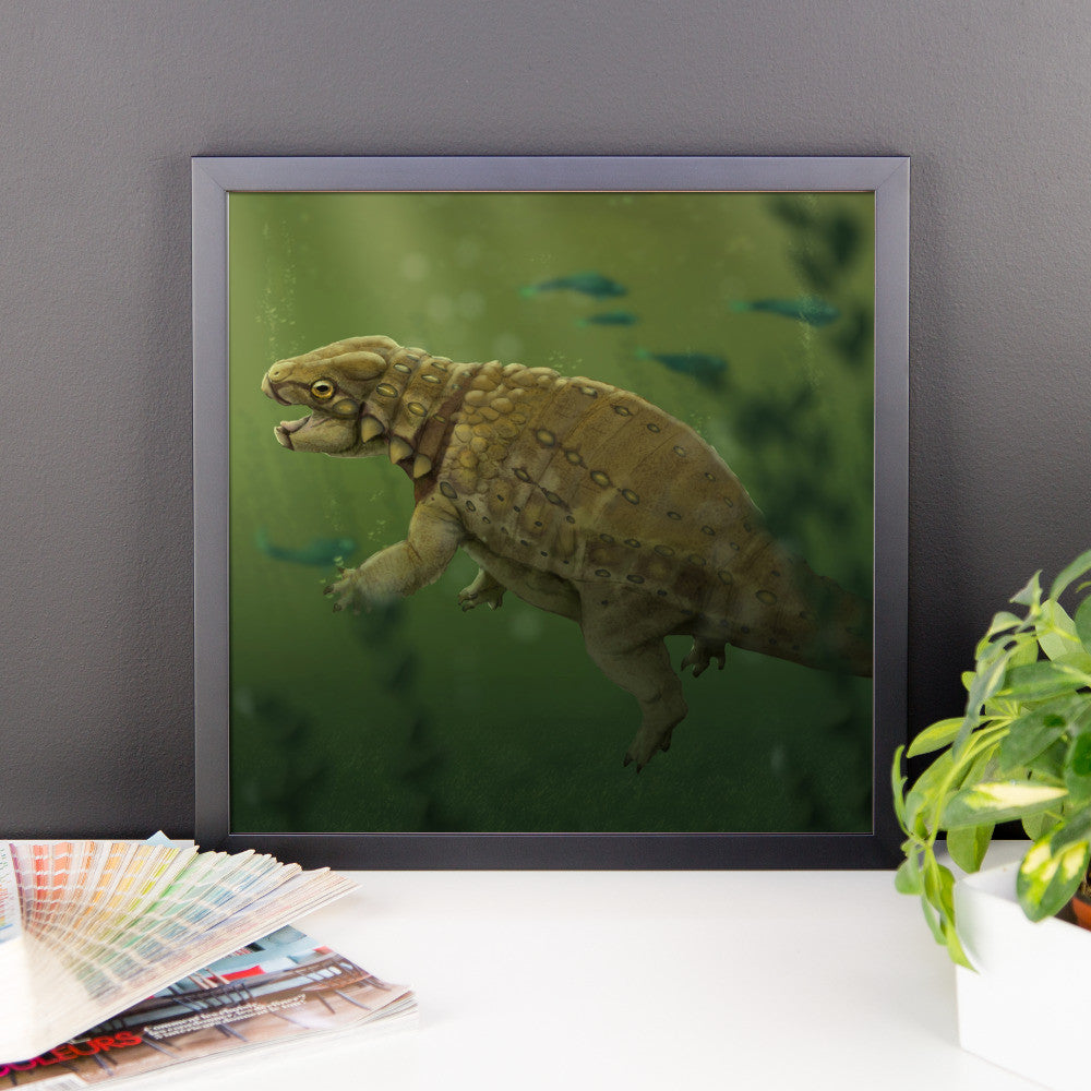 Liaoningosaurus framed print