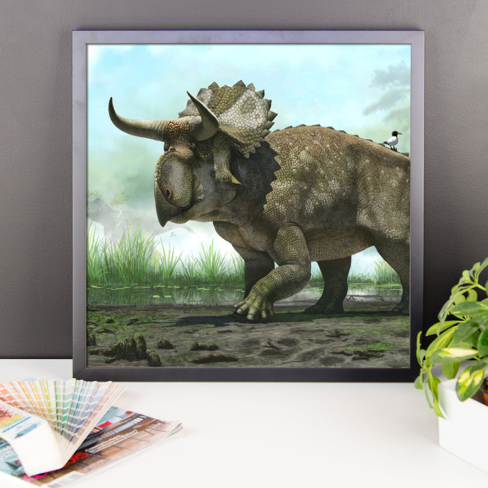 Nasutoceratops framed print