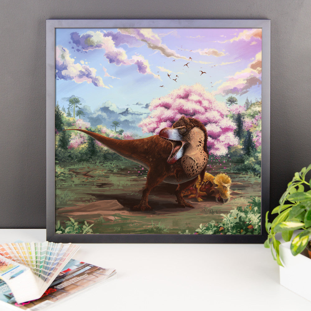 Speculative Tyrannosaurus framed print