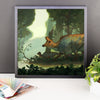 Lambeosaurus framed print