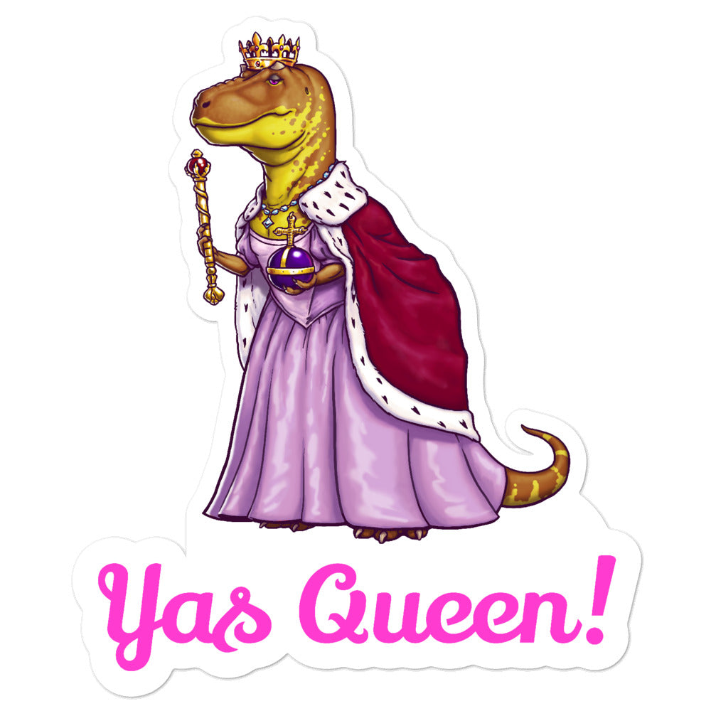 Yas Queen Tyrannosaurus stickers