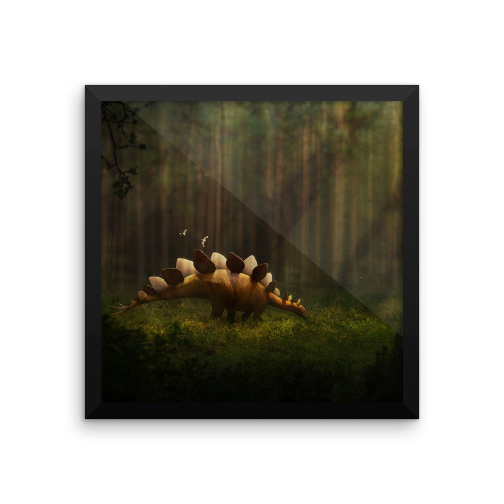 Stegosaurus framed print