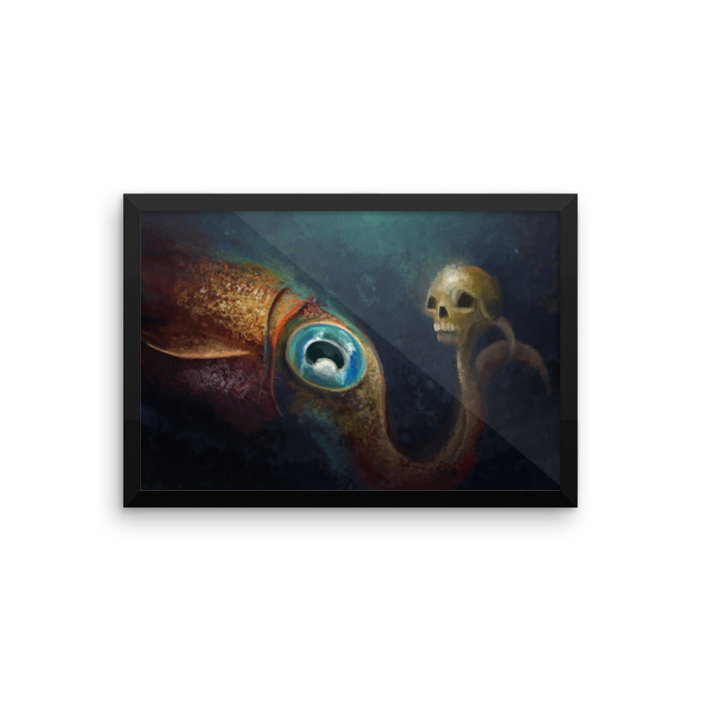 To Squid or not to Squid framed print