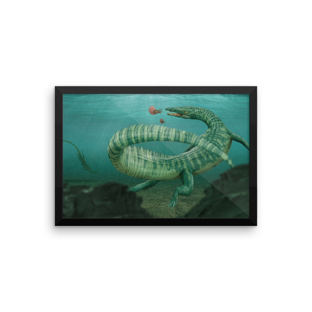 Litorosuchus framed print