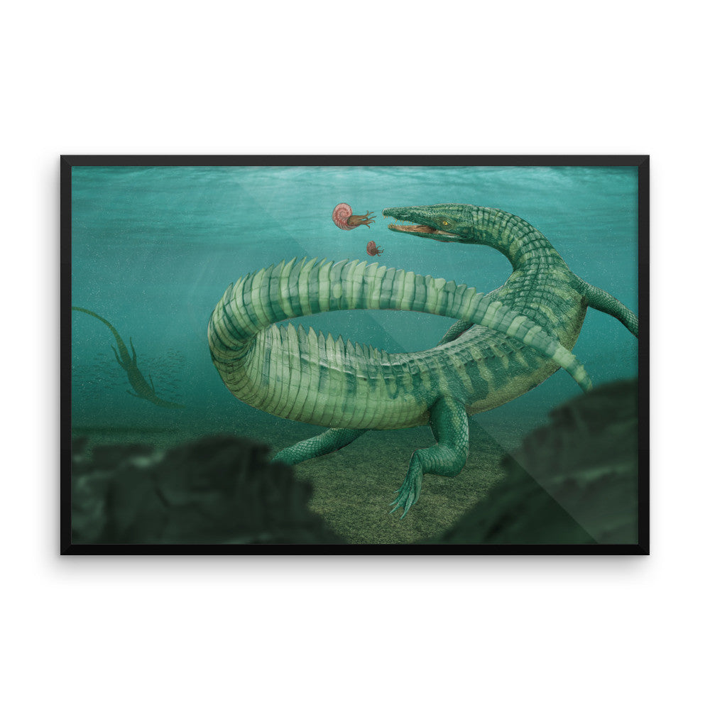 Litorosuchus framed print