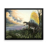 Dimetrodon framed print