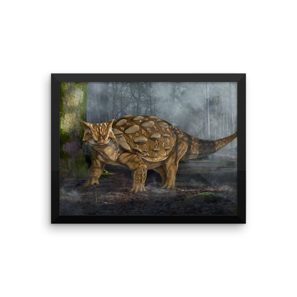 Ankylosaurus framed print