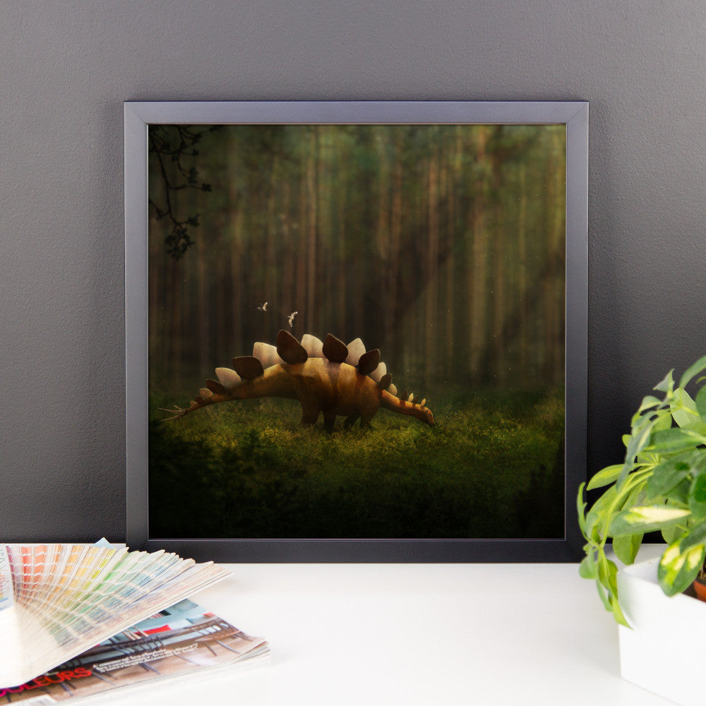 Stegosaurus framed print