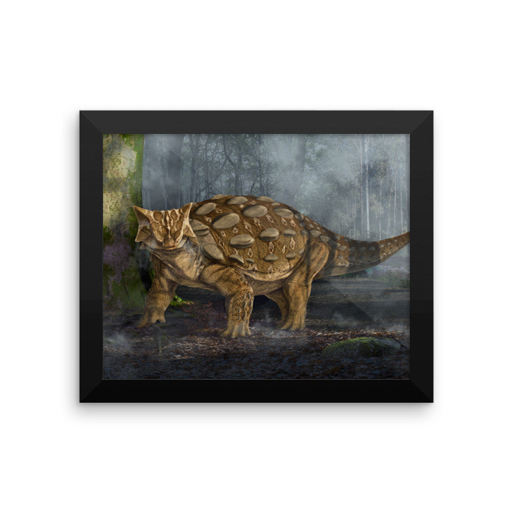 Ankylosaurus framed print