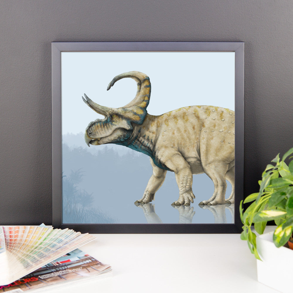 Machairoceratops framed print