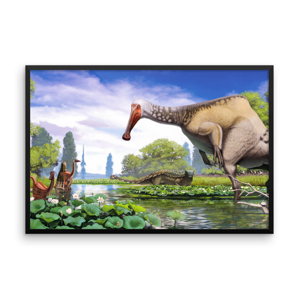 Deinocheirus framed print