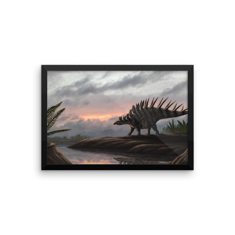 Kentrosaurus framed print