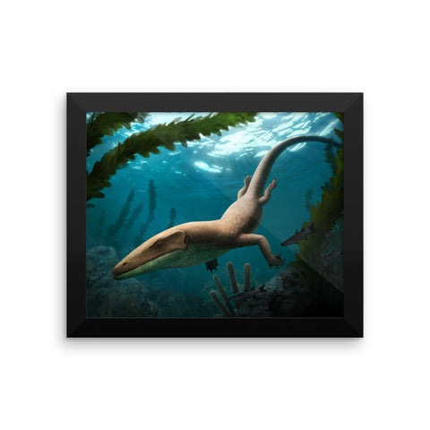 Tethysaur framed print