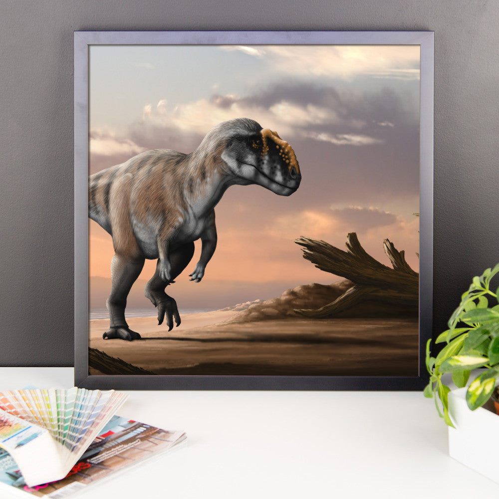 Metriacanthosaurus framed print