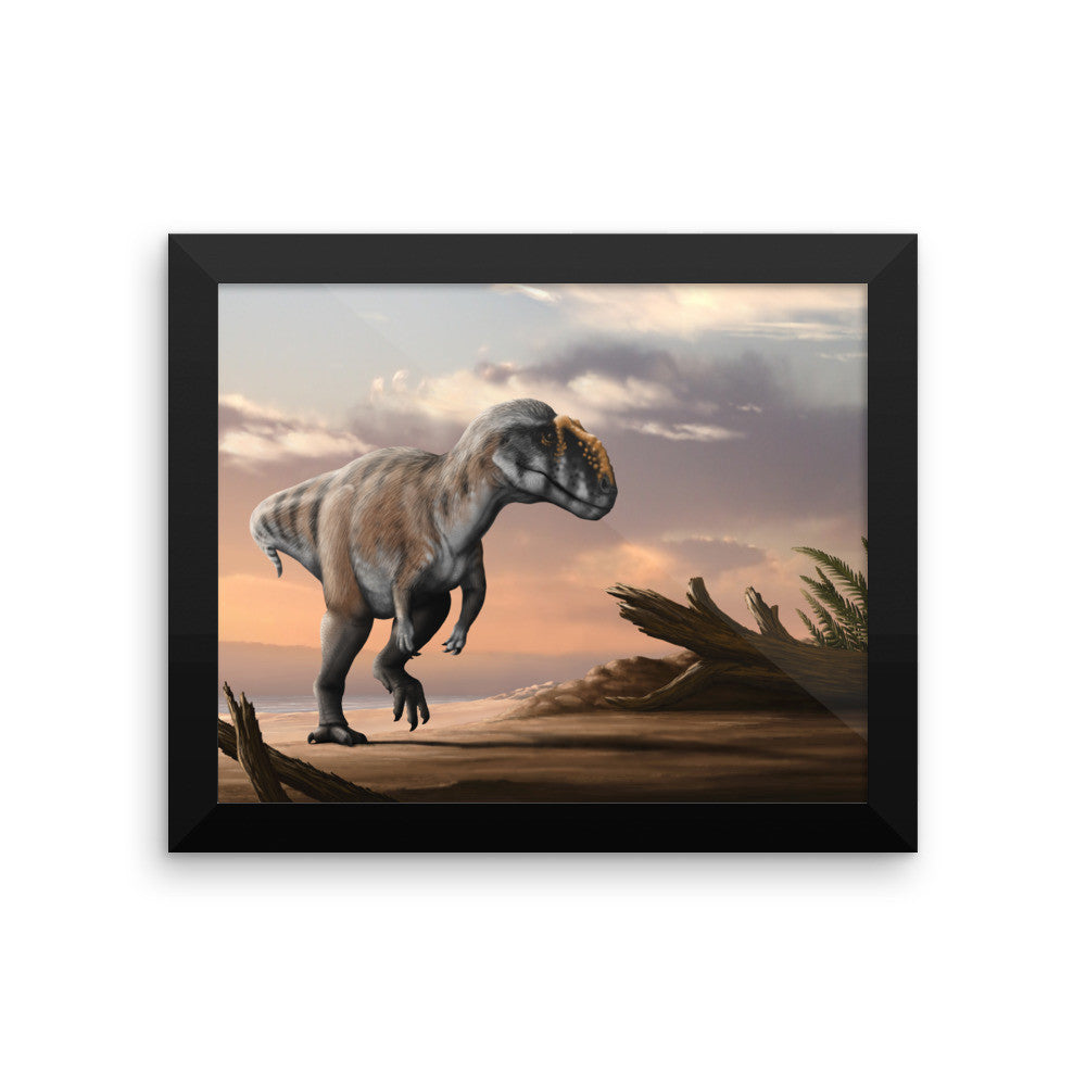 Metriacanthosaurus framed print