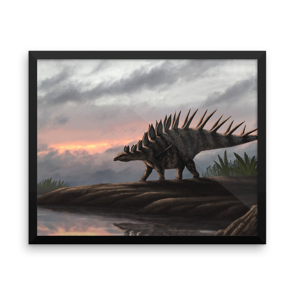 Kentrosaurus framed print