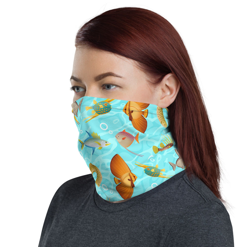 Monte Bolca Coral Reef Fish neck gaiter