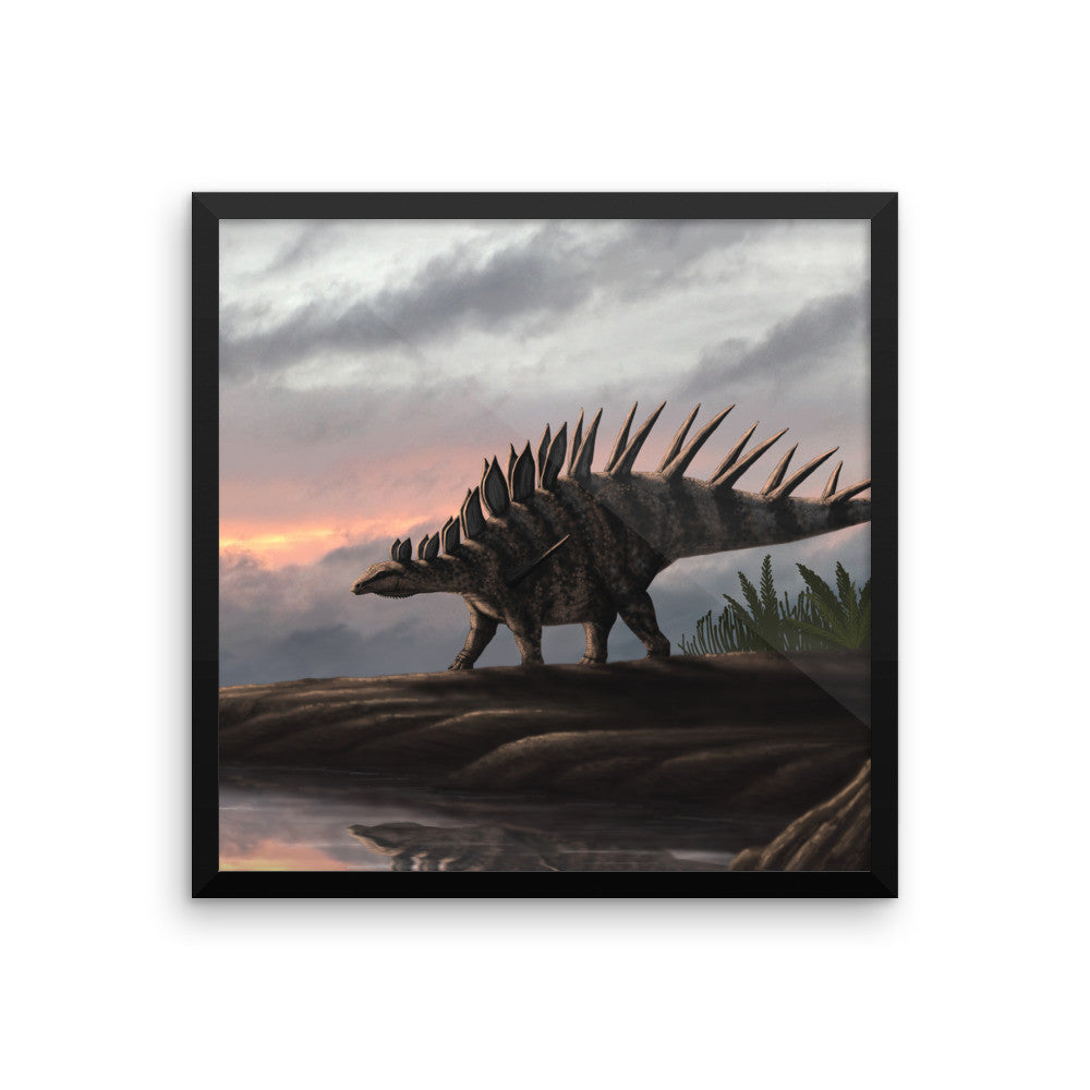 Kentrosaurus framed print