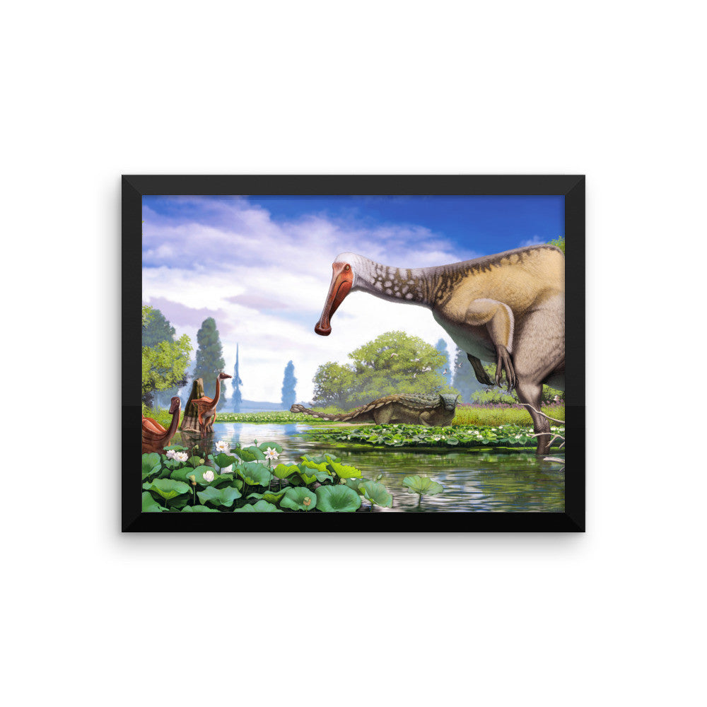 Deinocheirus framed print