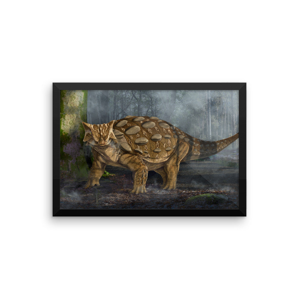 Ankylosaurus framed print