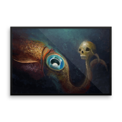 To Squid or not to Squid framed print