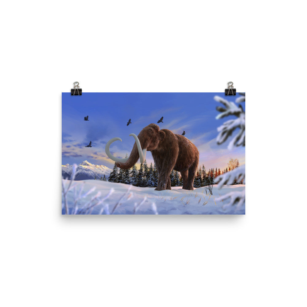 Woolly mammoth poster