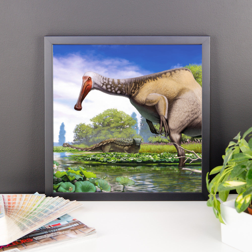 Deinocheirus framed print