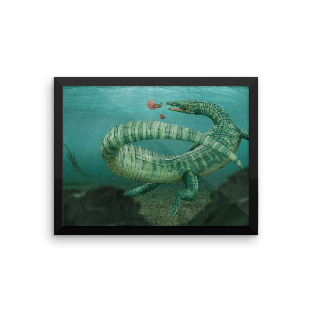 Litorosuchus framed print